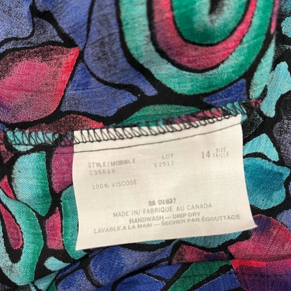 [14] Vintage Cimone Multicoloured Floral Blouse - Picture 9 of 9